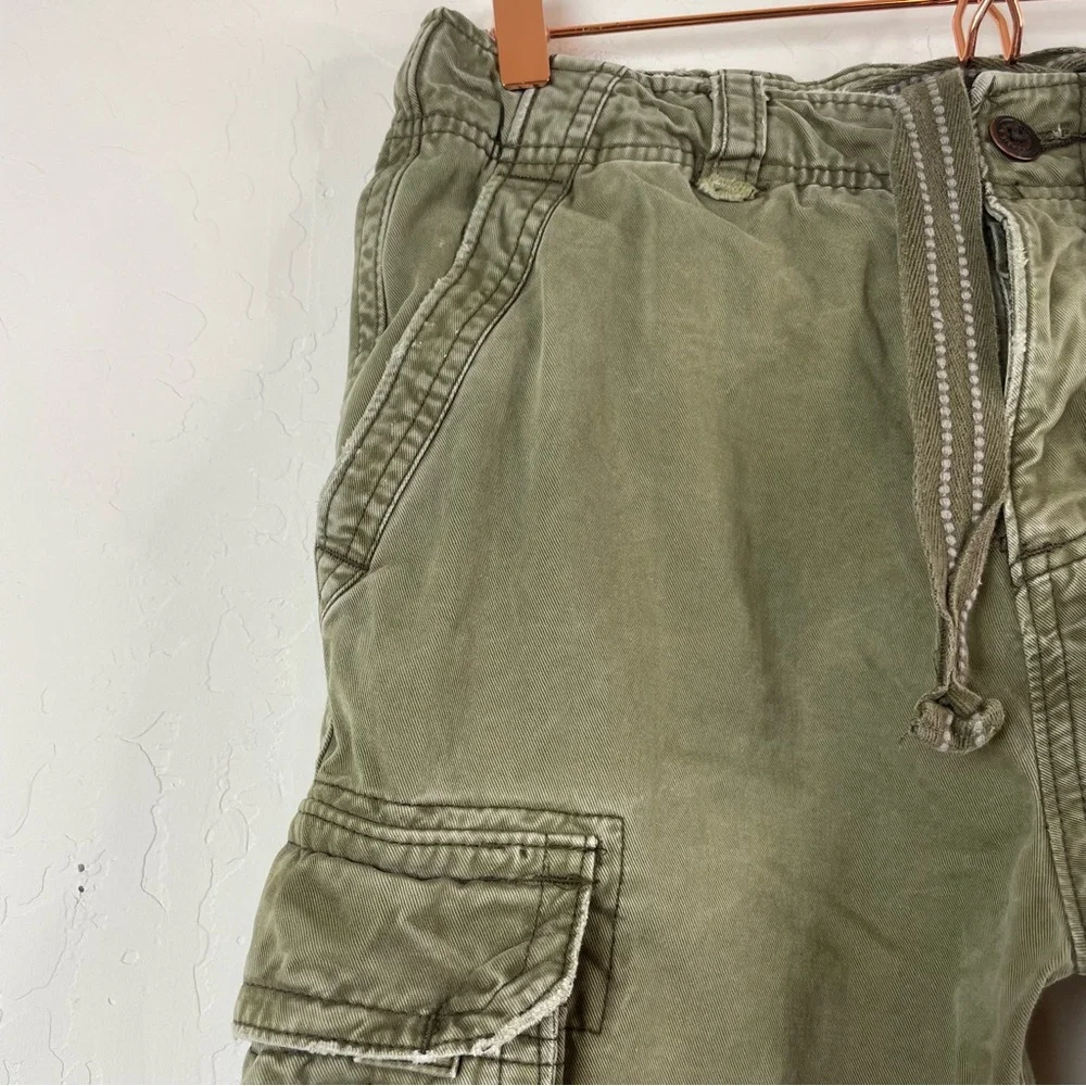 Abercrombie & Fitch Men’s Y2K Army Green Cotton Utility Cargo Pants Size 31X30